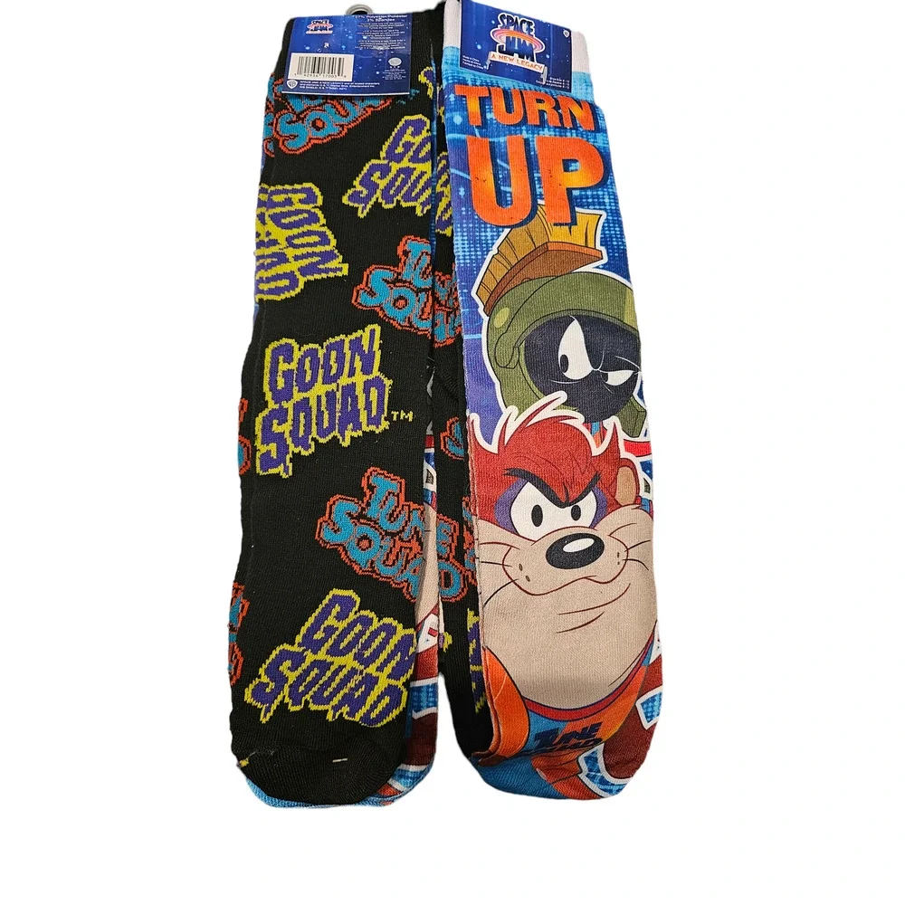 Looney Tunes Tune Squad Taz Alien Youth Stretch Socks 2 Pack